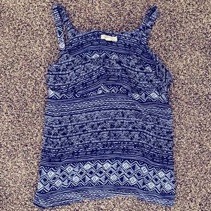 Blue and white summer tank top - forever 21